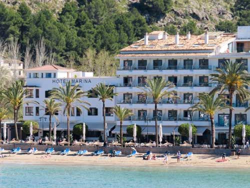 Motorvakantie Malllorca luxe hotel aan het strand in Port de Soller